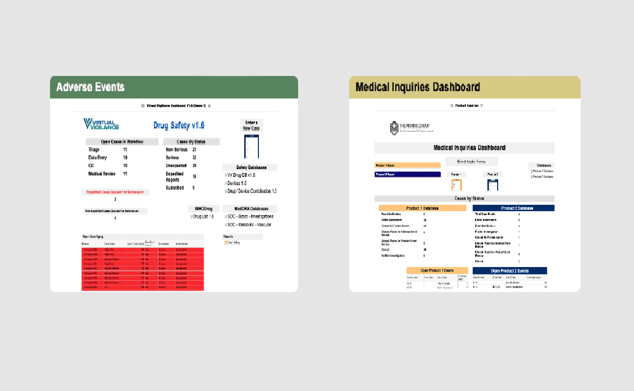 A series of two images showing medical records and data.